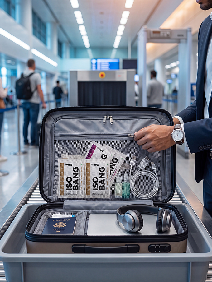 Airport security, a 3kg tub of white powder. Good luck.
