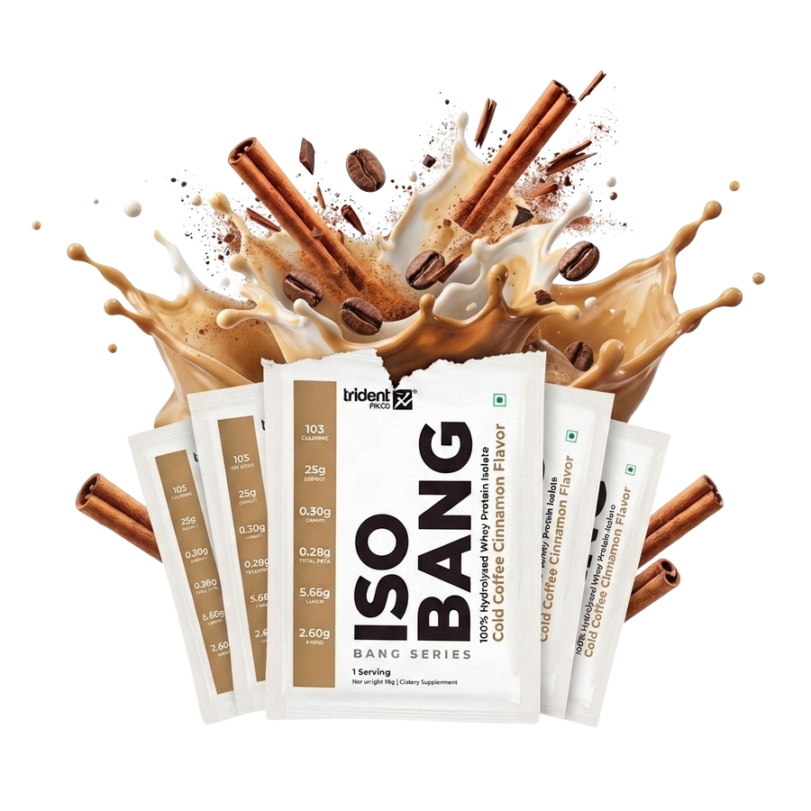 25g Hydrolyzed Whey Protein Isolate | Cold Coffee Cinnamon | 30g Sachet (PO5)